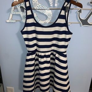Strip nautical dress